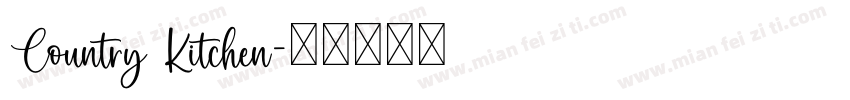 Country Kitchen字体转换